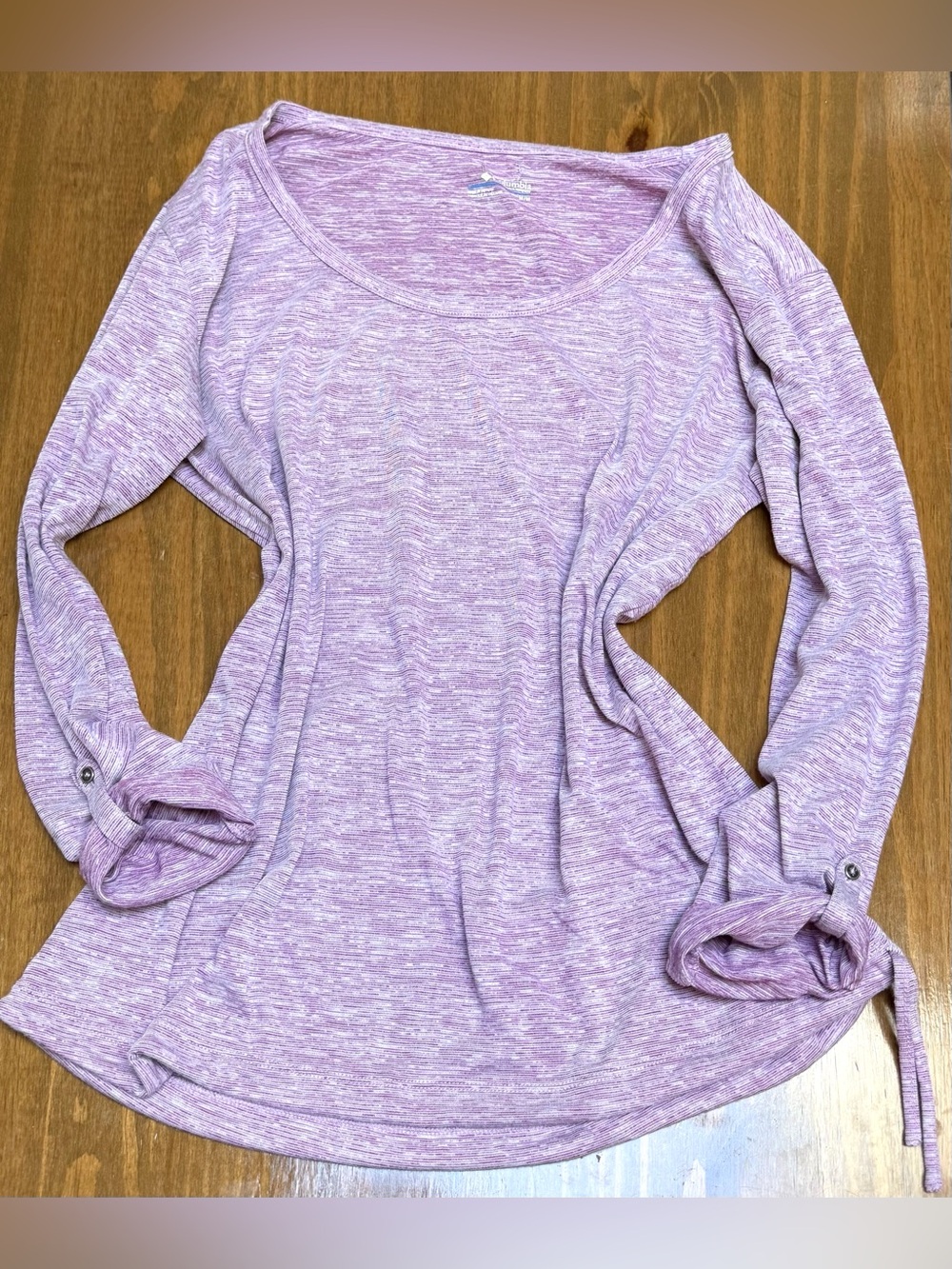 Columbia Women’s Lightweight Heathered Purple Long Sleeve Top